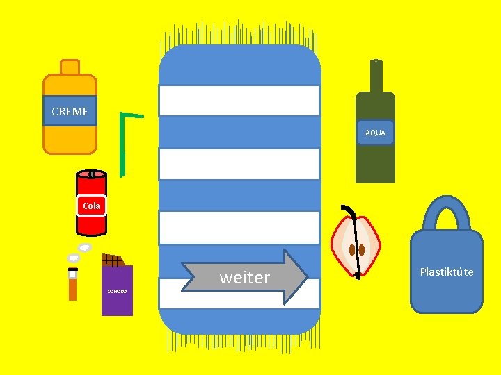 CREME AQUA Cola SCHOKO weiter Plastiktüte 