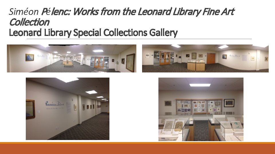 Siméon Pélenc: Works from the Leonard Library Fine Art Collection Leonard Library Special Collections