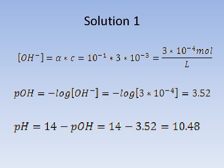 Solution 1 