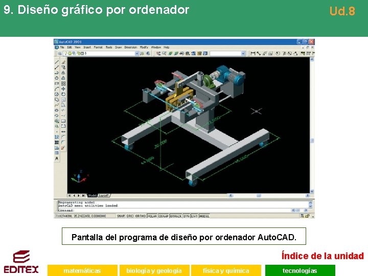 9. Diseño gráfico por ordenador Ud. 8 Pantalla del programa de diseño por ordenador