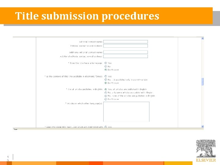 Title submission procedures 1 3 