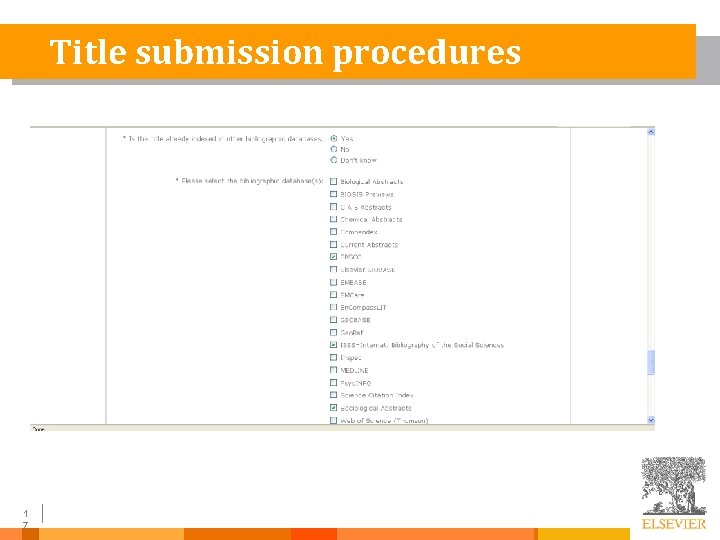 Title submission procedures 1 7 