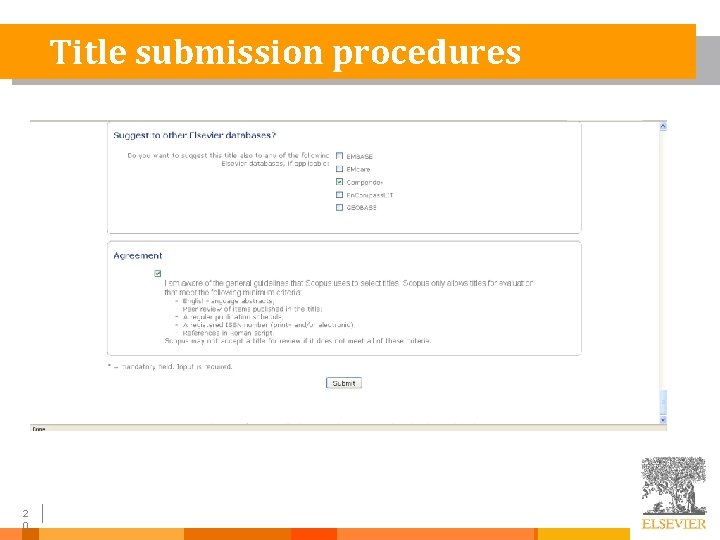 Title submission procedures 2 0 