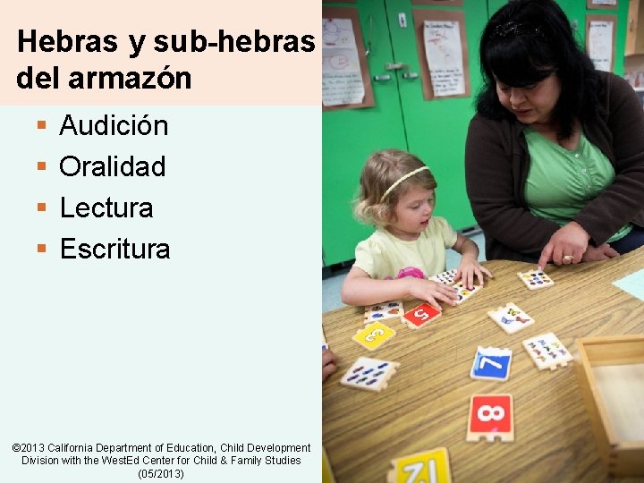 8 ext-24 Hebras y sub-hebras del armazón § § Audición Oralidad Lectura Escritura ©