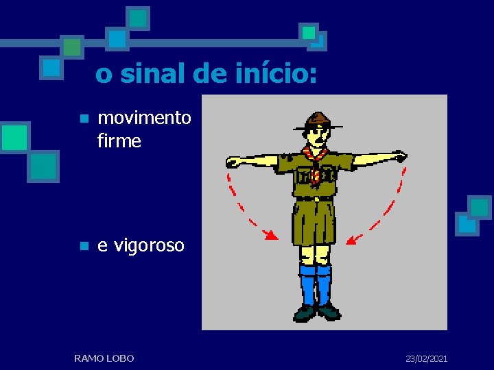 o sinal de início: n movimento firme n e vigoroso RAMO LOBO 10 23/02/2021