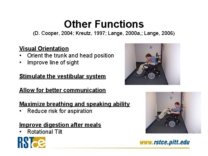 Other Functions (D. Cooper, 2004; Kreutz, 1997; Lange, 2000 a, ; Lange, 2006) Visual