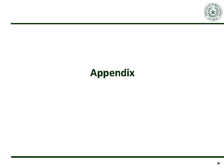 Appendix 29 