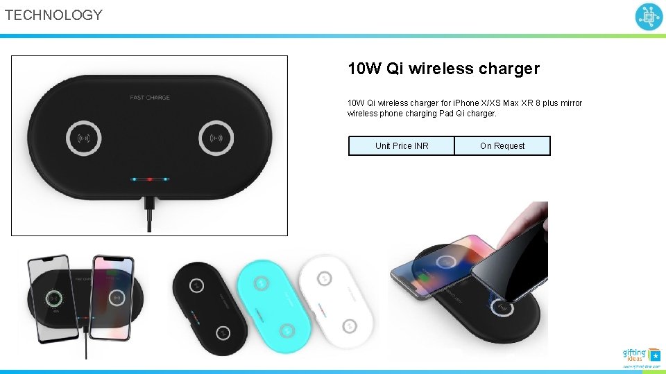 TECHNOLOGY 10 W Qi wireless charger for i. Phone X/XS Max XR 8 plus