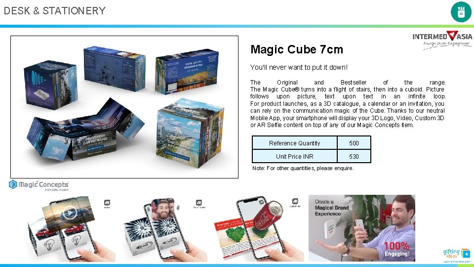 DESK & STATIONERY Magic Cube 7 cm You'll never want to put it down!
