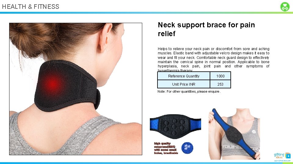 HEALTH & FITNESS Neck support brace for pain relief Helps to relieve your neck