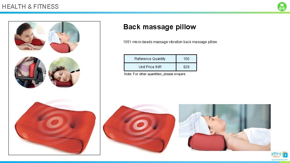 HEALTH & FITNESS Back massage pillow 1051 micro-beads massage vibration back massage pillow. Reference
