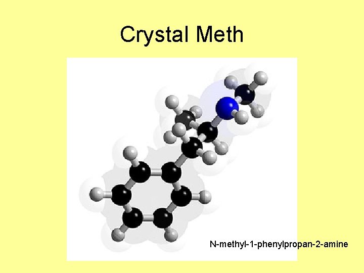 Crystal Meth N-methyl-1 -phenylpropan-2 -amine Crystal Meth N-methyl-1 -phenylpropan-2 -amine