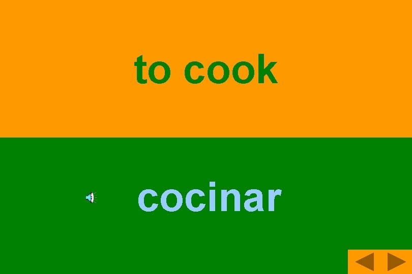 to cook cocinar 