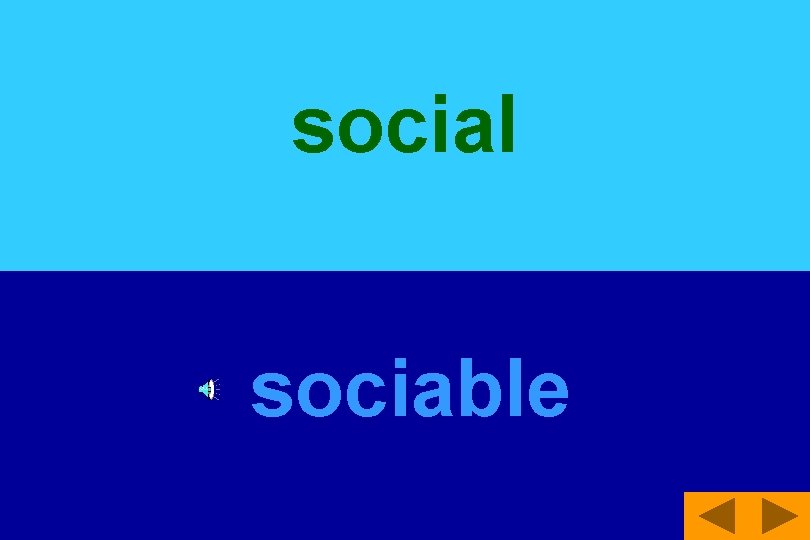 social sociable 