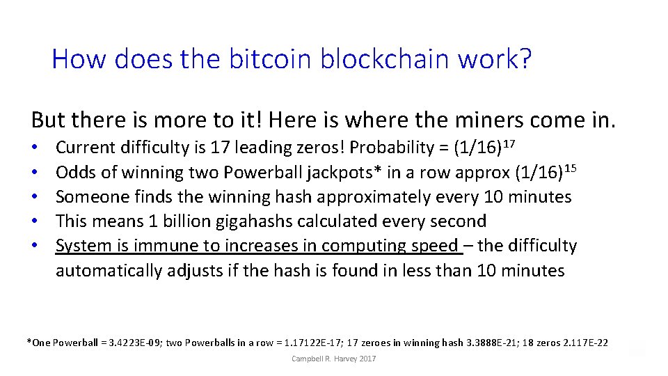 How does the bitcoin blockchain work? But there is more to it! Here is