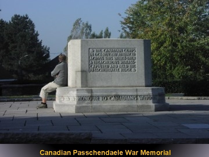 Canadian Passchendaele War Memorial 