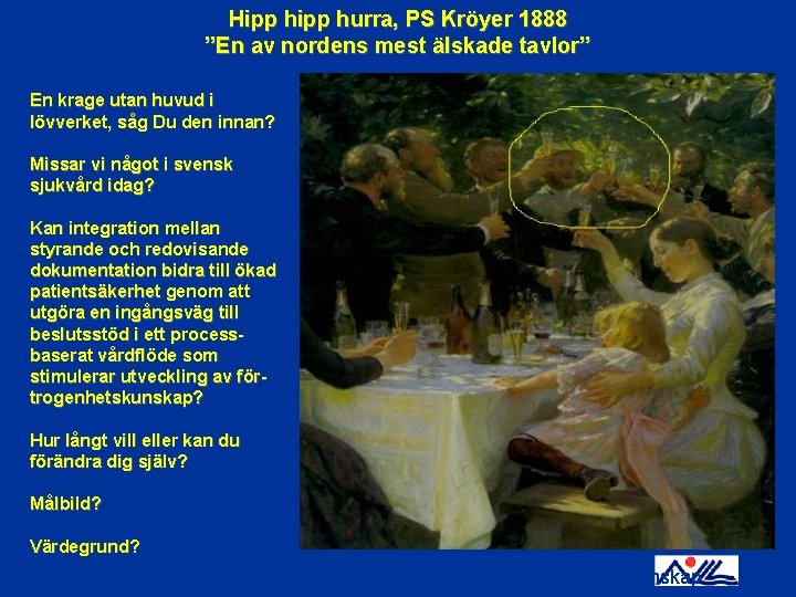 Hipp hurra, PS Kröyer 1888 ”En av nordens mest älskade tavlor” En krage utan