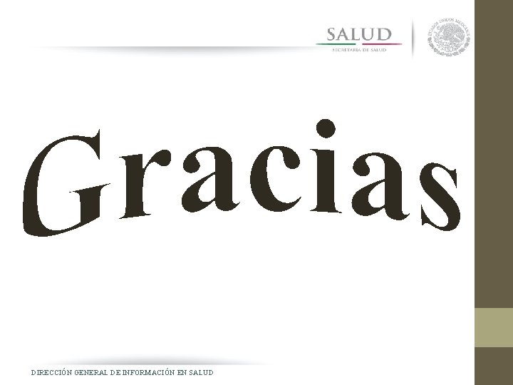 DIRECCIÓN GENERAL DE INFORMACIÓN EN SALUD 