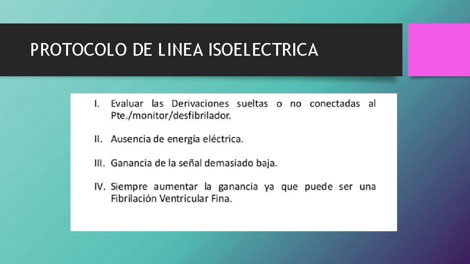 PROTOCOLO DE LINEA ISOELECTRICA 