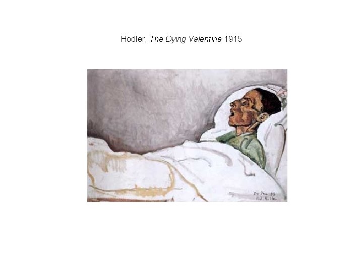 Hodler, The Dying Valentine 1915 