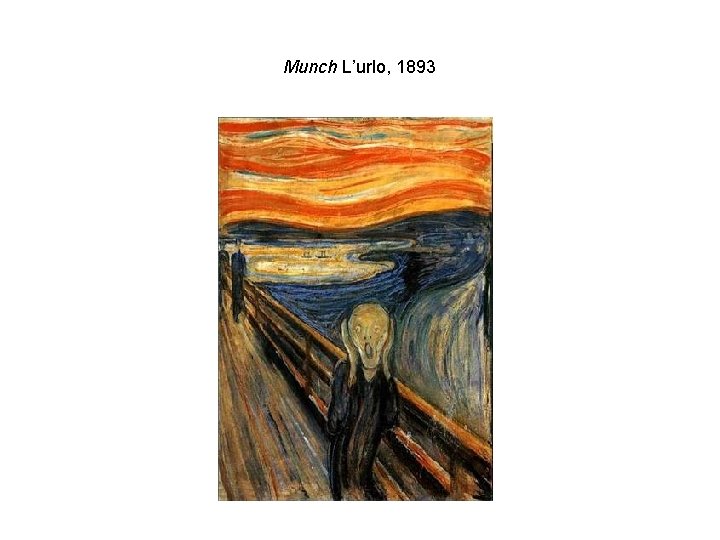 Munch L’urlo, 1893 
