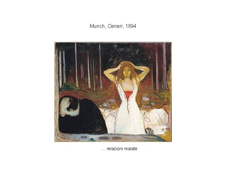 Munch, Ceneri, 1894 … relazioni malate 