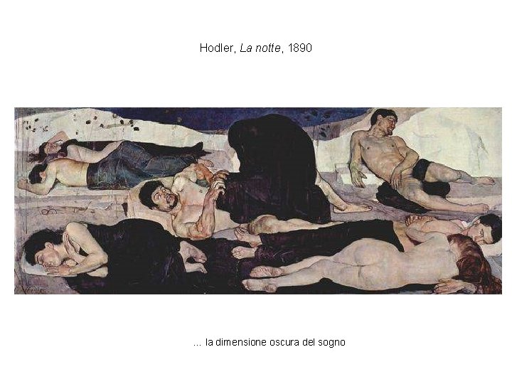 Hodler, La notte, 1890 … la dimensione oscura del sogno 