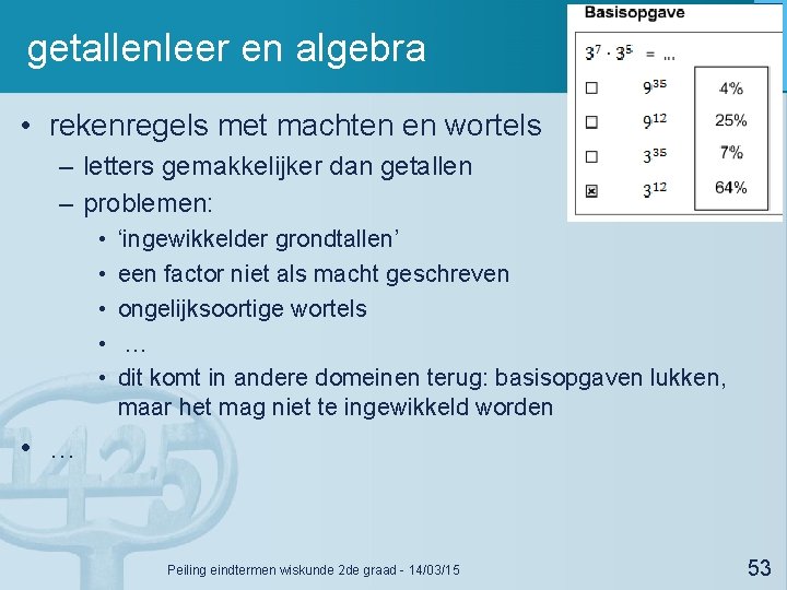 getallenleer en algebra • rekenregels met machten en wortels – letters gemakkelijker dan getallen