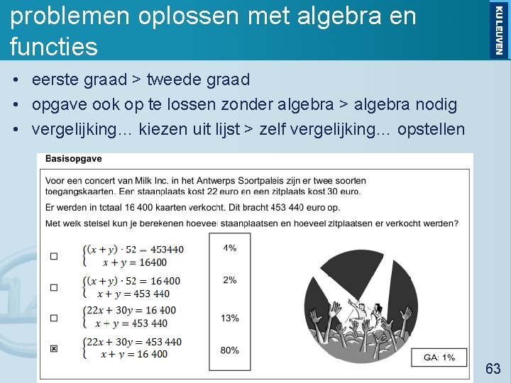 problemen oplossen met algebra en functies • eerste graad > tweede graad • opgave