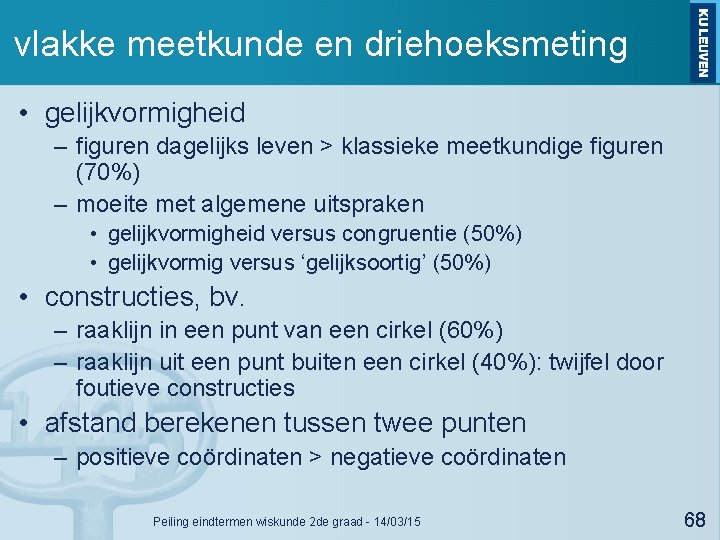 vlakke meetkunde en driehoeksmeting • gelijkvormigheid – figuren dagelijks leven > klassieke meetkundige figuren