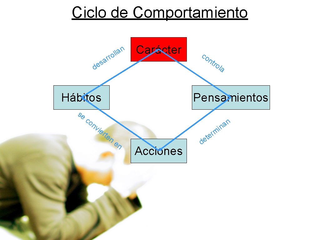 Ciclo de Comportamiento n ar s e d la l o r Carácter Hábitos