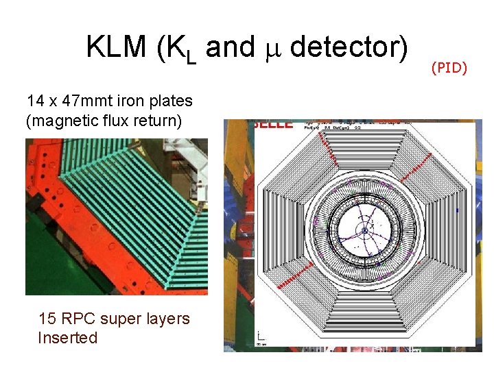 KLM (KL and m detector) 14 x 47 mmt iron plates (magnetic flux return)