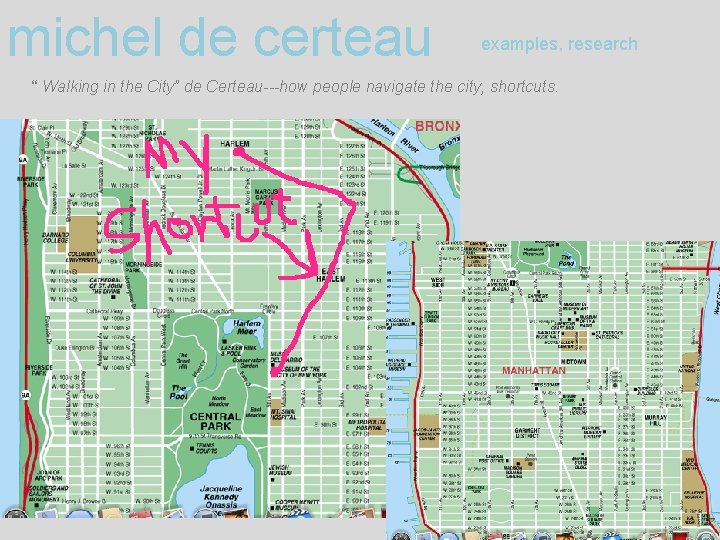 michel de certeau examples, research “ Walking in the City” de Certeau---how people navigate