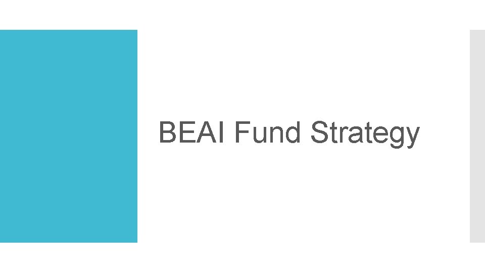 BEAI Fund Strategy 