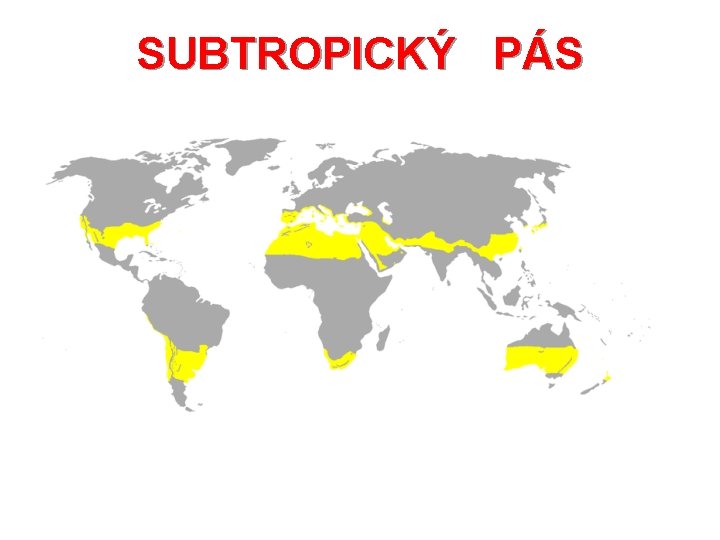SUBTROPICKÝ PÁS 