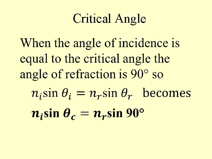 Critical Angle 