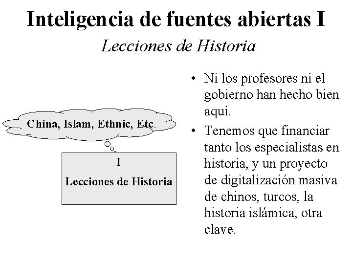 Inteligencia de fuentes abiertas I Lecciones de Historia China, Islam, Ethnic, Etc. I Lecciones