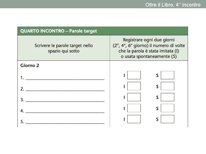 Oltre il Libro, 4° incontro 