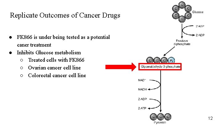 Replicate Outcomes of Cancer Drugs ● FK 866 is under being tested as a