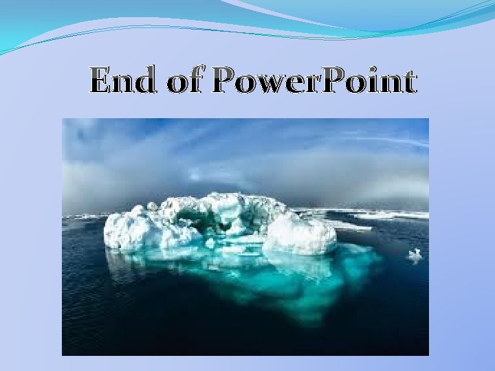 End of Power. Point 