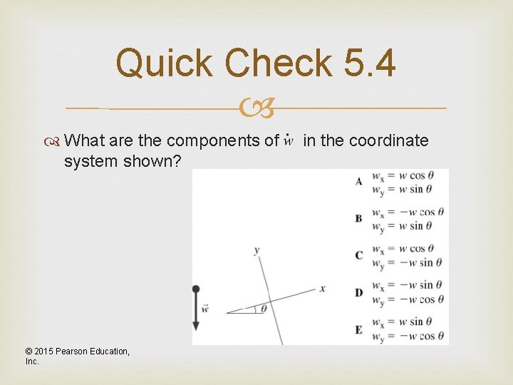 Quick Check 5. 4 What are the components of system shown? © 2015 Pearson