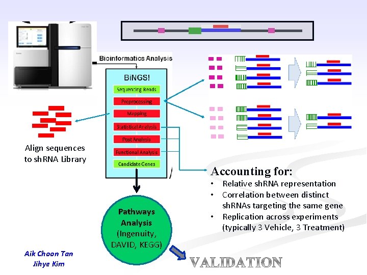 Align sequences to sh. RNA Library Aik Choon Tan Jihye Kim Accounting for: Pathways