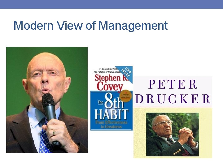 Modern View of Management 