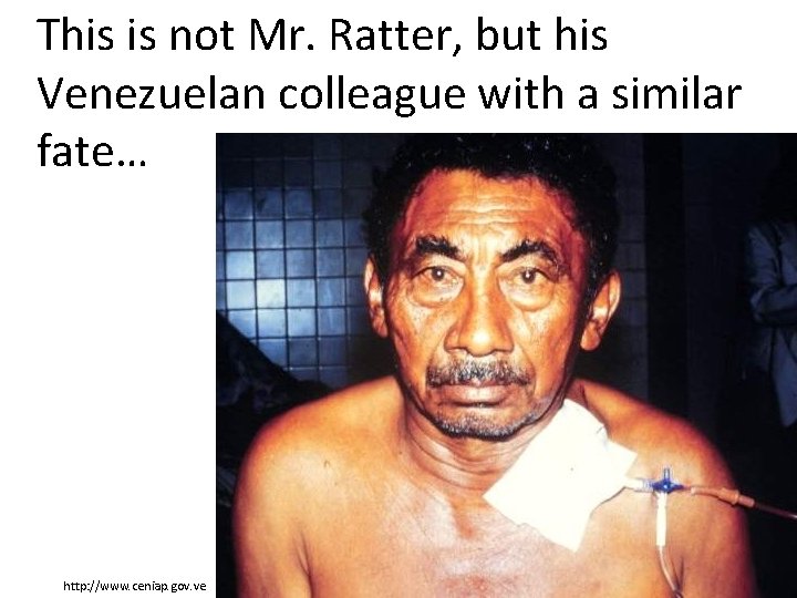 This is not Mr. Ratter, but his Venezuelan colleague with a similar fate… http: