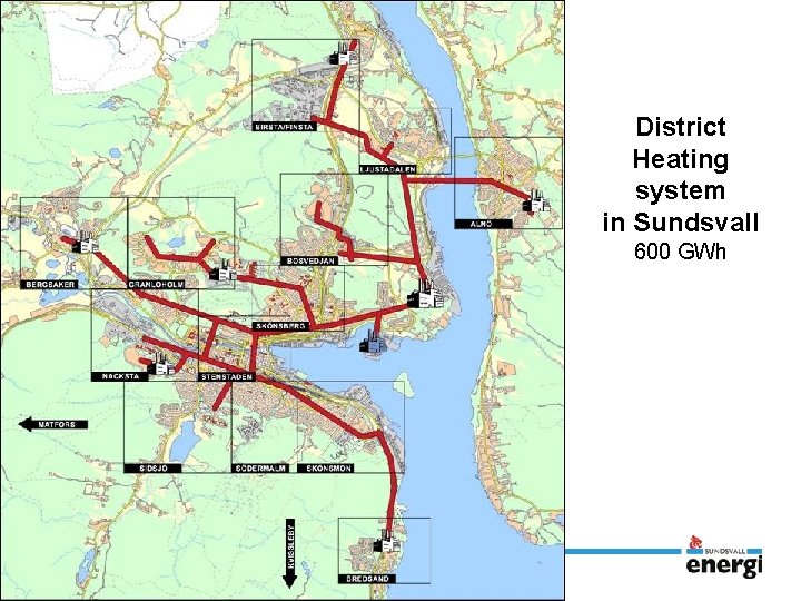 District Heating system in Sundsvall 600 GWh 