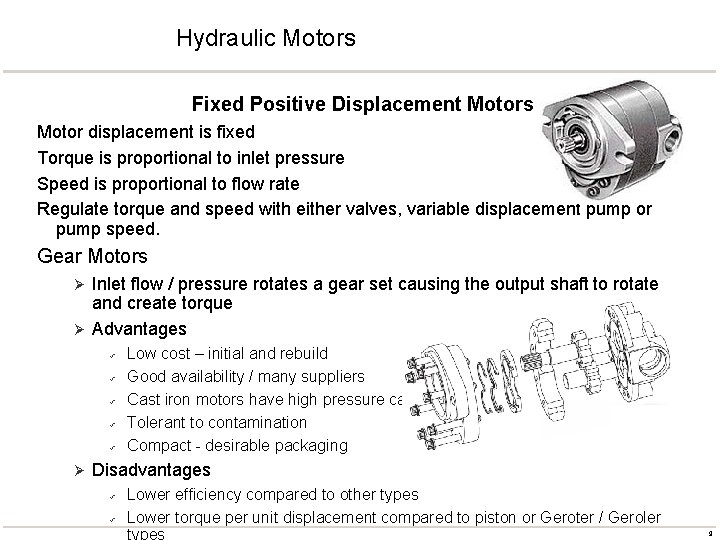 HYDRAULIC SYSTEMS TRAINING Presented by Scott Levy Date