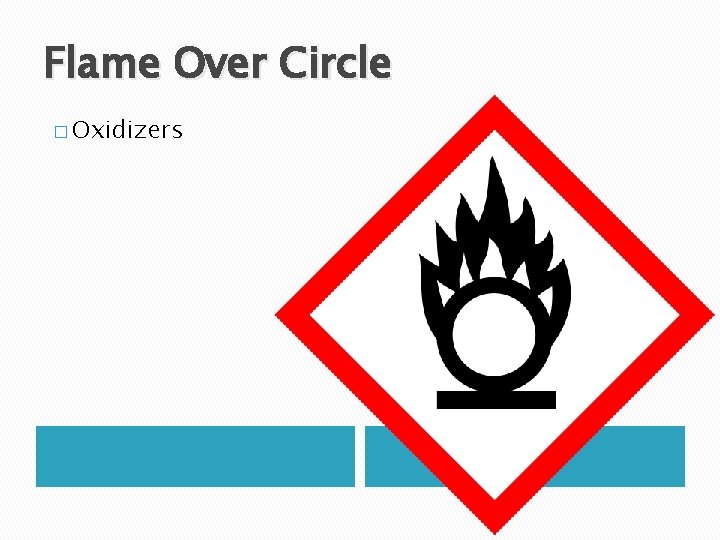 Flame Over Circle � Oxidizers 