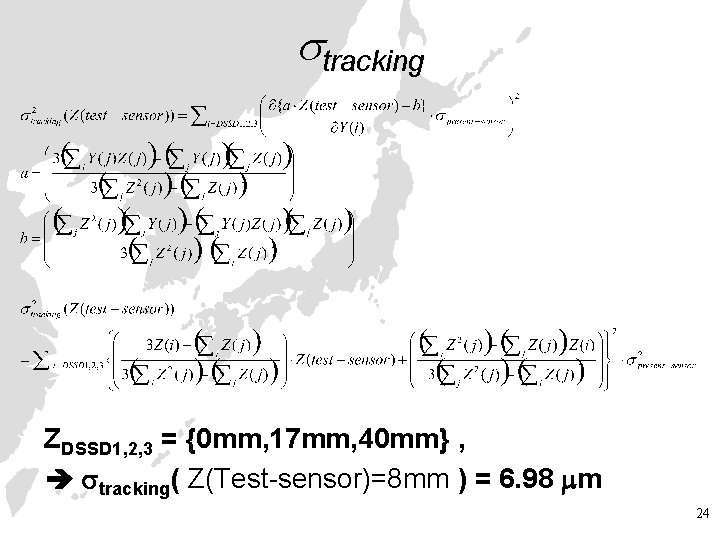  tracking ZDSSD 1, 2, 3 = {0 mm, 17 mm, 40 mm} ,