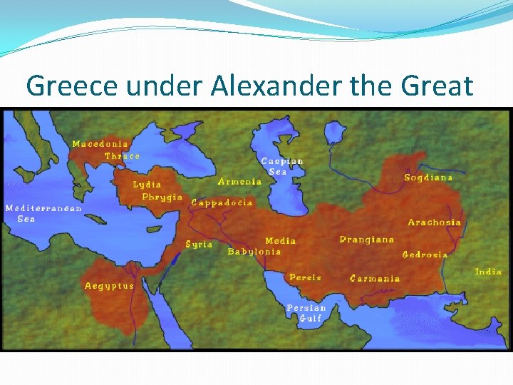 Greece under Alexander the Great 