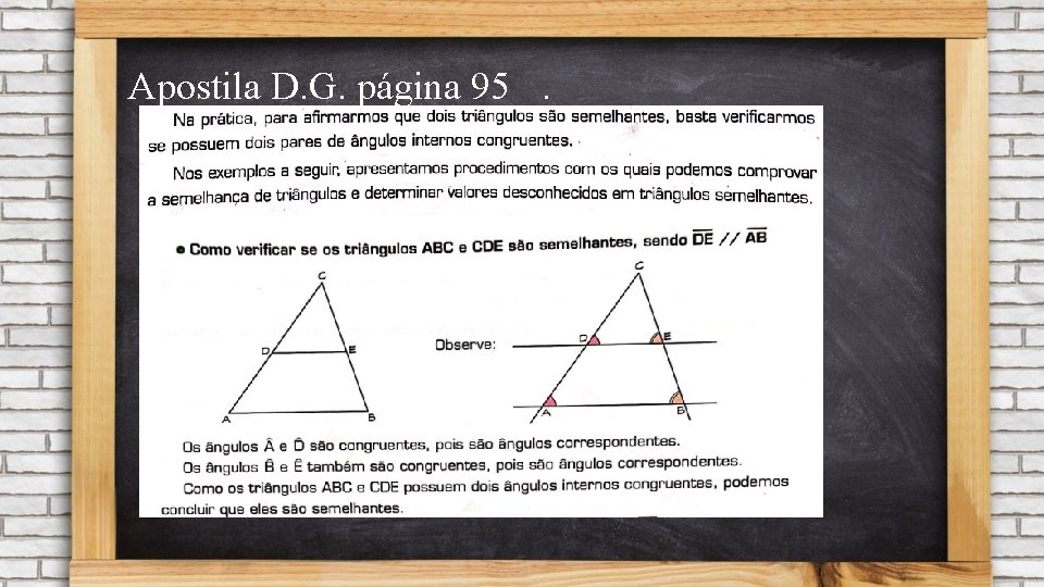 Apostila D. G. página 95. 